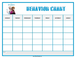 Frozen Behavior Chart Free Printable Allfreeprintable Com