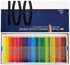 100 Color Paper Box Set Holbein Colored Pencil Japan Import