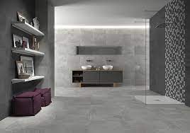 flooring with porcelain tiles