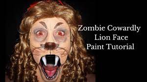 zombie cowardly lion face paint wizard