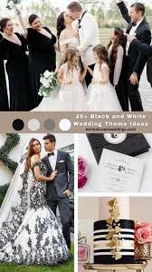 black and white wedding theme ideas