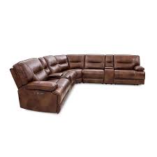 leather reclining sectional