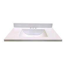 31 inch bathroom vanity top with sink. Magick Woods 31 Inch W X 19 Inch D Marble Vanity Top In White With Wave Bowl The Home Depot Canada