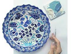 Ceramic Wall Hanging Plate Hand Painted