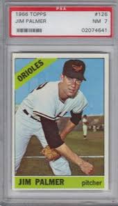 View jim palmer's page at the baseball hall of fame (plaque, photos, videos). 1966 Topps Jim Palmer Rookie Card 126 Psa 7 Near Mint Baltimore Orioles Hof Jim Palmer Baseball Cards Orioles