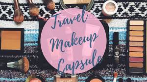 my pribattical travel makeup capsule