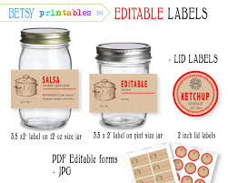 Digital Canning Labels Labels For Canning By Betsyprintables