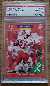 Barry sanders' 1989 score card is the pinnacle of his rookie cards. Ebay Auction Item 254767721791 Football Cards 1989 Pro Set