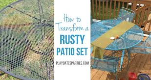 How To Paint Rusted Patio Furniture