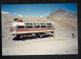 Vintage Photograph Columbia Icefields Snowmobile Tours Bus | eBay