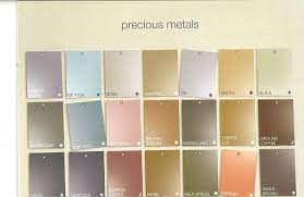 precious metals paint color chart