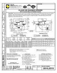 2010 floor drain jay r smith mfg co