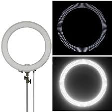 Neewer Camera Photo Studio Youtube Video Lightning Kit 18 Inches 48 Centimeters 55w Dimmable Led Smd Ring Light With Color Filter 75 Inches 190 Centimeters Light Stand Ball Head Hot Shoe Adapter Neewer