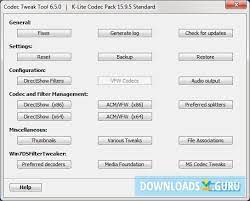 K lite codec pack for windows is an suite of audio and video codecs that makes it possible for the operating system software to play with a large number of multimedia formats that the os does not usually support. Download K Lite Codec Pack For Windows 10 8 7 Latest Version 2021 Downloads Guru