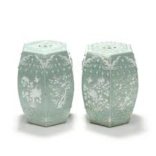 A Pair Of Chinese Celadon Ground White