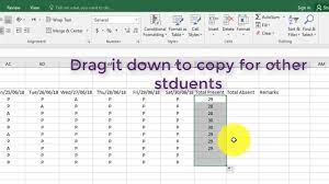 how to create attendance sheet in ms
