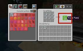 how to make colored glass minecraft
