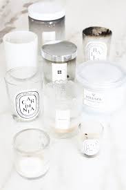 soy candles with pretty recycled jars