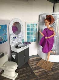 Diorama Upcycled Doll Bathroom 3