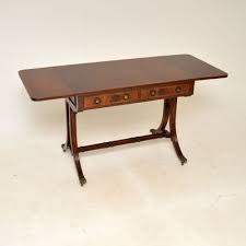 Inlaid Drop Leaf Sofa Table 1920s For