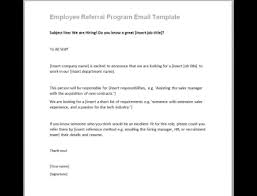 How to send an email application letter. Referral Email Template