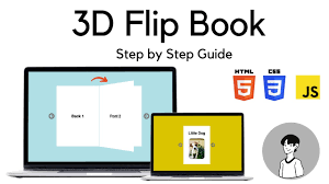 flip book using html css javascript