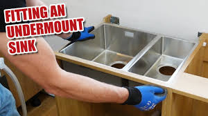 an undermount sink for easy maintenance