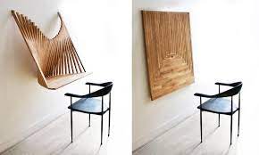 Wall Hanging Doubles As A Stylish Wood Desk