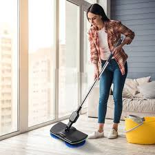 floor cleaner electric spin mop