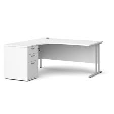 Get set for corner desk at argos. White Corner Desk 1600mm Workstation Bimi Office Furniture