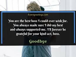 50 farewell message to boss with best