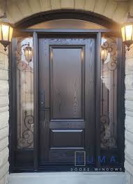 Fiberglass Front Door With Transom And