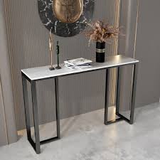 Marble Console Table Modern Accent Side
