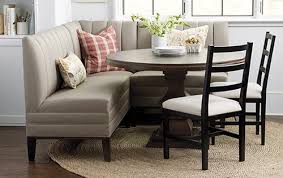 A dining table and accompanying chairs would feel cramped and crowded when pushed against the one free using a corner turns an even worse situation with your table and chairs into an exceedingly better alternative for the banquette. Banquettes Ballard Designs