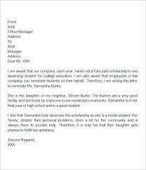     scholarship recommendation letter for high school student     Scholarship Recommendation Template for a Student