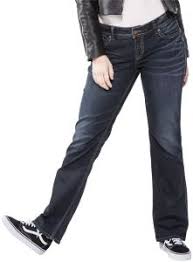 Silver Jeans Womens Plus Size Suki Curvy Fit Mid Rise Slim Bootcut Jeans Dark Indigo Rinse 18x33