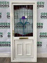 Upvc Front Door White Stained Glass