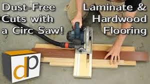 how to cut laminate flooring dust free
