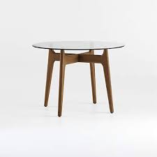 tate round dining table with glass top