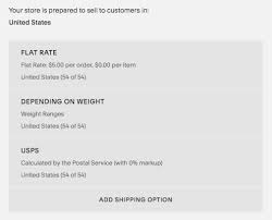 Setting Up Shipping Rates Squarespace Help