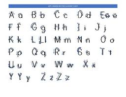 Left Handed Writing Alphabet Chart By Kids Teach Themselves