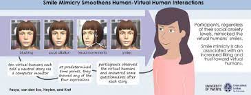 smile mimicry smoothens human virtual