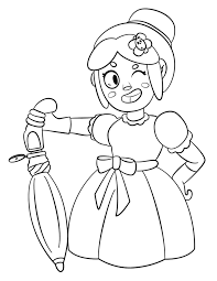 Bibi's got a sweet swing that can knock back enemies when her home run bar is charged. Brawl Stars Piper Coloring Page Free Printable Coloring Pages For Kids