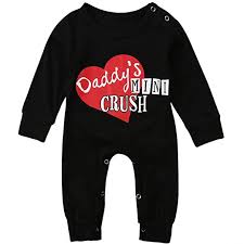 Amazon Com Annvivi Baby Girl Romper Daddys Mini Crush
