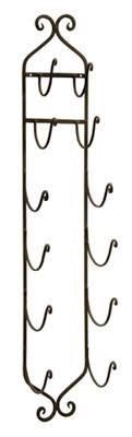 Wrought Iron Towel And Wine Rack