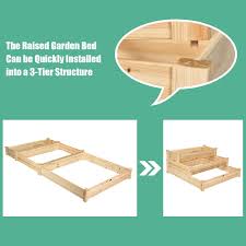 Elevated Wooden Vegetable Garden Bed