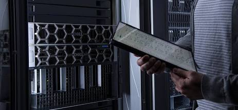 High-density Dell enterprise servers designed to handle heavy artificial intelligence workloads., AI generated