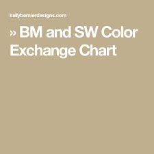 Bm And Sw Color Exchange Chart Gray Paint Color Ideas