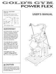 gold s gym power flex user manual pdf