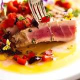 Why is tuna cooked rare?